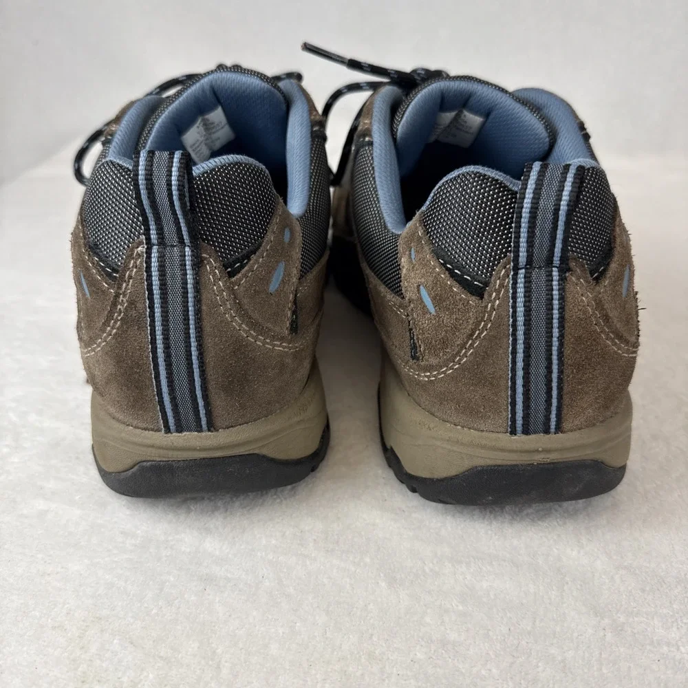 L.L. BEAN Men's 12 Wide Trail TEK Hiking Shoes, Sneakers Brown/Blue Suede EUC